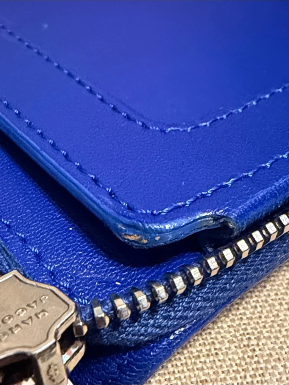 Marc Jacobs Royal Blue Leather Tablet Case